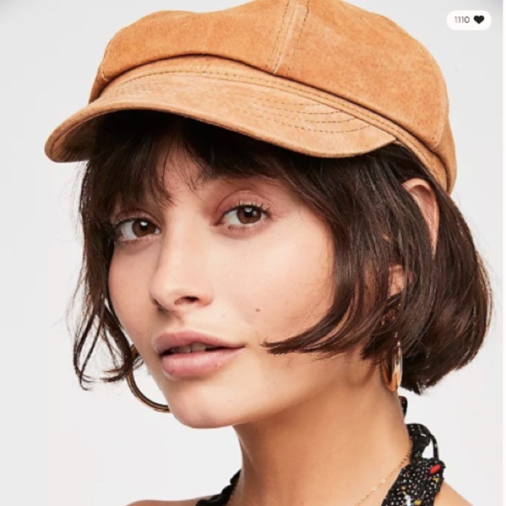Free People Avery Suede Lieutenant Cap